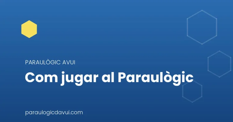 com jugar al paraulògic