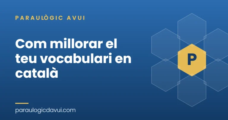 millorar el vocabulari en català