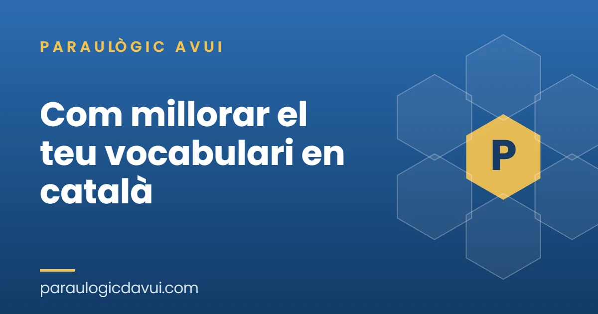 millorar el vocabulari en català