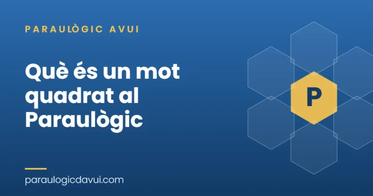 mot quadrat paraulògic