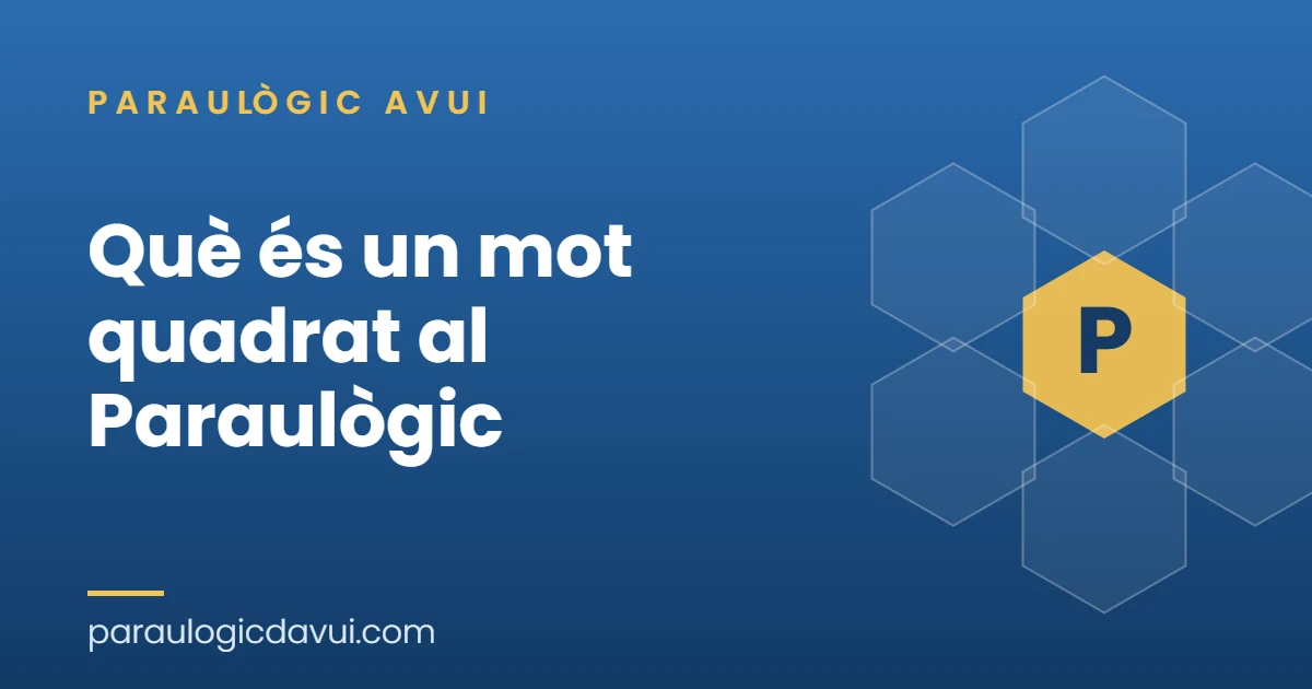 mot quadrat paraulògic